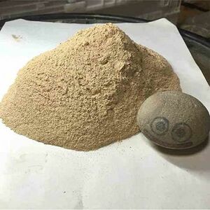 天然砥石の挽き粉　愛媛県伊豫国産 梱包重量約1~1.2kg バリ取り晒しや精密木研の素材に 木砥 革砥的素材にも