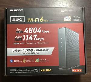 Wi-Fi 6(11ax) 4804+1147Mbps Wi-Fi 2.5ギガビットルーター WRC-X6000QS-G/ 中古/動作済み