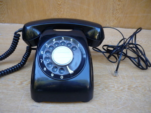 黒電話機 600－Ａ２　実用電話機　昭和レトロ　東芝　殺菌消毒済み