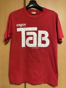 タブクリア TAB CLEAR Tシャツ 90S ヴィンテージ　赤　コカコーラ　コカ・コーラ T-SHIRT 企業物　USA製　当時物　珍品