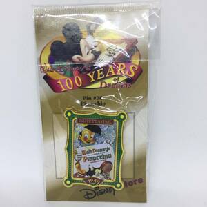 ♪ ディズニーストア 100 years of Dreams #20 Pinocchio ピノキオ ポスター ピンバッジ 2001年 新品 Poster