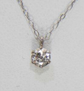 新品 Pt900Pt850プラチナ　ダイヤ 0.2ct　Iカラー ネックレス★鑑付き