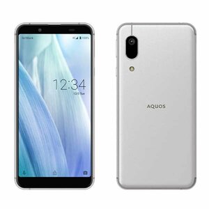 良品 907SH AQUOS sense3 basic シルバー 中古 SIMフリー SIMロック解除済