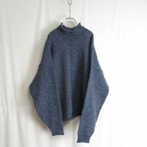 USA製 stone wood オーバーサイズ ハイネック ニット セーター M-Lサイズ メンズ ユニセックス KNIT 長袖 ビンテージ アメリカ製 ウール