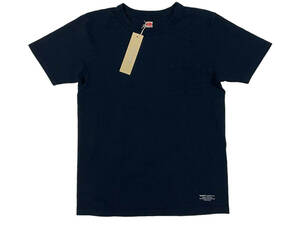 新品 38 TROPHY CLOTHING トロフィークロージング 22ss Loop Wheel Crew Neck Pocket Tee NAVY ループウィールクルーネック ポケット Tee