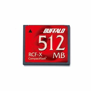 【新品】(まとめ) バッファロー コンパクトフラッシュ 512MB RCF-X512MY 1枚 【×5セット】