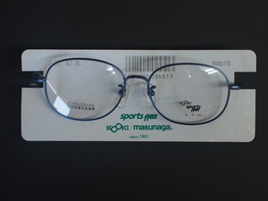 未使用 増永眼鏡(株) masunaga 眼鏡 メガネフレーム 種別: フルリム パリ サイズ: 50□15-130 材質: TIITANIUM 型式: J-25 管理No.12359