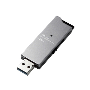 まとめ得 エレコム USBメモリー USB3.0対応 スライド式 高速 DAU 128GB ブラック MF-DAU3128GBK x [2個] /l