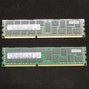 レジスタード 8GB×2枚セット 16GB ★ SAMSUNG PC3L-12800R DDR3-1600 2R×4 M393B1K70DH0-YK0 Registered #730-K