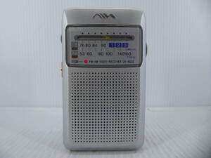 ★☆SONY AIWA ワイドFM受信OK FM/AMコンパクトラジオ CR-AS23 動作品 オマケ新品電池付き☆★