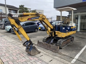 ★富山発　KOMATSU　コマツ　ミニユンボ　バックホー　油圧ショベル　PC-10　PC10-6　2292.2時間　重機　動作確認済み　直接引取のみ