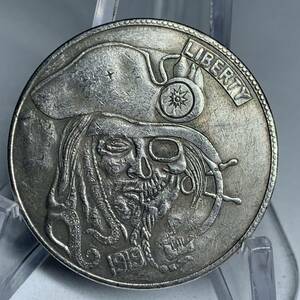 WX1211流浪幣 天眼 海賊 鷹紋 外国硬貨 貿易銀 海外古銭 コレクションコイン 貨幣 重さ約22g