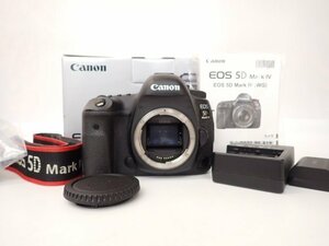 Canon EOS 5D Mark IV フルサイズ対応デジタル一眼レフカメラボディ キヤノン 純正充電器/純正バッテリー/元箱付き □ 6DF86-1