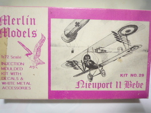 更に値下げ 少しお手つき Merlin Models 1/72 Nieuport 11 Bebe