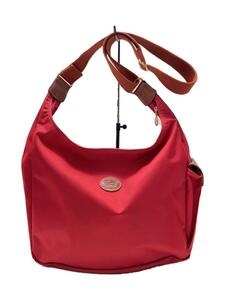 LONGCHAMP◆ショルダーバッグ/RED/無地/2450089545