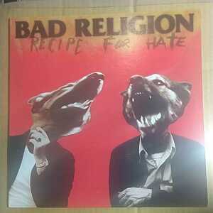 BAD RELIGION「recipe for hate」米LP ★★パンクメロコアhardcore punkバッド・レリジョンman with a mission
