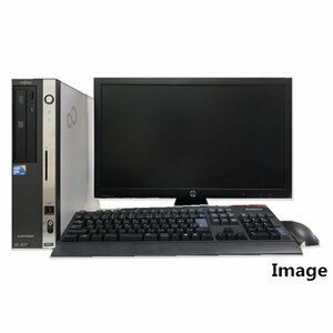 24型液晶セット 中古パソコン 中古デスクトップパソコン Windows 7 Pro 64Bit搭載 富士通 Dシリーズ Core i5/メモリ8G/新品SSD 960GB/DVD