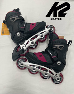 【送料無料】K2 Skate ケーツー スケート レディース Alexis 80 Alu Fitness 24cm インラインスケート ブラック/ベリー k2i200201201070