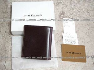 未使用3.4万《J＆M DAVIDSON》カード ケース ミニ 財布 J＆MDAVIDSON ジェイアンドエム ジェイ&エム デヴィッドソン 名刺