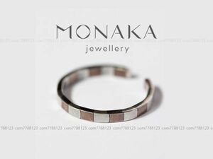 保管品◎３.3万◎monaka jewelry◎イヤーカフ H.P.FRANCE シルバー モナカジュエリー イヤリング 片耳 リング モナカ ストライプ