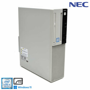 Windows11 デスクトップ 中古 NEC Mate MRM28/L-4 Core i5 8400 新品SSD1TB メモリ16G マルチ USB3.1