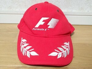 希少 ビンテージ F-1 FORMULA1 フォーミュラー モータースポーツ レーシング メカニック 旧車 58cm キャップ 帽子 レトロ 当時物