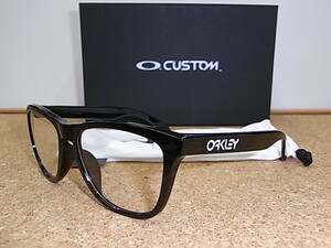 絶版レンズ!!オリジナルチョイスモデル特価!!Japan正規新品 OAKLEY FROGSKINS CUSTOM Polished Black / Clear Lens / 伊達メガネ