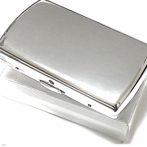 シンプル シガレットケース クロームポリッシュ 85mm 12本用 メタルシガレットケース 収納 携帯 スタイリッシュ お洒落 喫煙 タバコ入れ