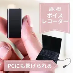 ボイスレコーダー 8GB 超小型 音声録音 ミーティング  ノイズキャンセリング