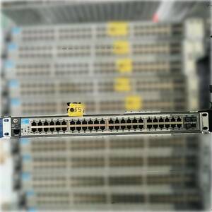 ●65【通電OK】HP 2510G‐48 switch ヒューレット・パッカード PROCURVE J9280A ネットワーク ハブ インターネット 回線 通信機器 機材