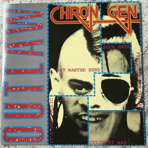 美盤 良好 UK 7inch EP CHRON GEN OUTLAW SHH 139 PUNK 