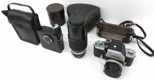 ニコン Nicon F フォトミック + 5点セット フラッシュ レンズ ズームレンズ NIKKOR H Auto 28mm 80～200mm C ケース SB-2 フィルムカメラ