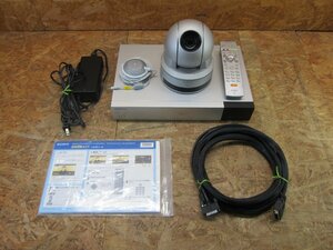◎SONY IPELA HDビデオ会議システム PCS-XG77S／PCSA-CXG100 Webカメラ マイク・リモコン付き 現状品◎Z1199