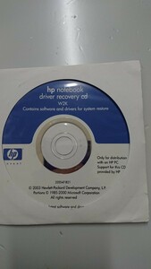 hp notebook ドライバリカバリーW2K CD