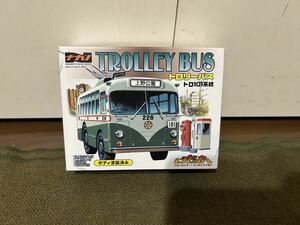 【ナガノ】トロリーバス トロ101系統 ゼンマイ動力 未使用品 プラモデル チビッカー