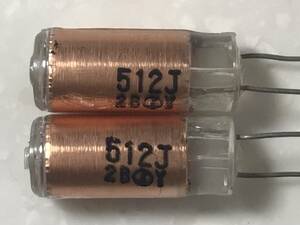 銅箔スチロールコンデンサ 512J2B 5100pF 未使用 2個1セット