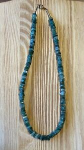 -SUI8- No.58 エメラルドのチョーカーネックレス　37cm K14gf A Emerald Choker necklace 37cm K14gf