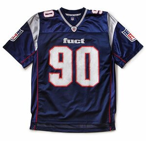 Fuct (ファクト) フットボール ジャージー Tシャツ FUCT FOOTBALL JERSEY NAVY (L)