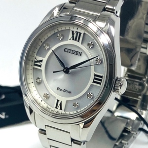 新品【高級時計 シチズン】CITIZEN アレッソ エコドライブ レディース クリスタル アナログ 腕時計 EM0870