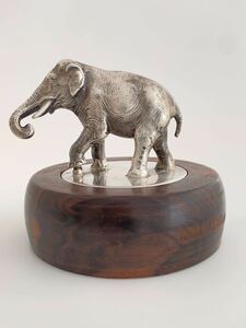 Sterling silver 925 Elephant Mascot 1930s 銀製 象のマスコット