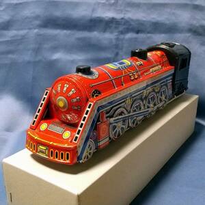 ブリキ製 オーバーランド エクスプレス 蒸気機関車 長さ約31cm フリクションパワー 日本製 おもちゃ 昭和レトロ [ ヴィンテージ ]