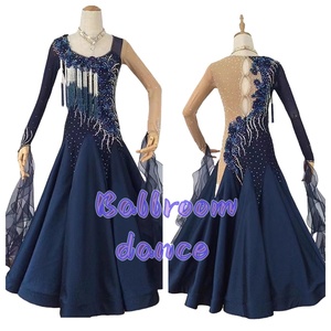 社交ダンスドレス　社交ダンス衣装/モダンドレス/パーティー　スタンダート サイズ変更可、色変更可　MD070