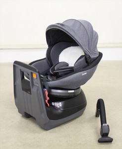 送料無料 クルムーヴ スマート EG JJ-600 グレー ハイグレード 欠品あり シートベルト固定 新生児可 クリーニング済み