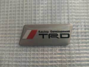 【送料込】TRD ミニエンブレムプレート 縦1.8cm×横4.5cm×厚さ1ｍｍ　トヨタ　TOYOTA