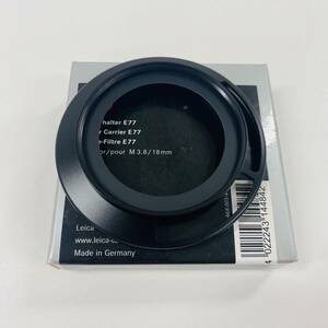 M207-Z9-728 ◎ LEICA ライカ Filter Carrier E77 14 484 フィルターホルダー 箱付き カメラアクセサリー カメラ用品 E77フィルター用 ②