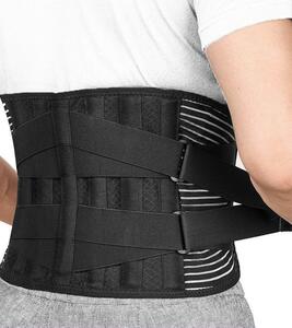 【コスパ最強】腰痛コルセット 腰サポーター 腰痛ベルト 強力固定 メッシュ 二重加圧式 XL