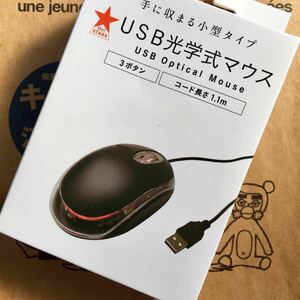 USB 光学式マウス 赤色LED Optical Mouse 有線マウス #3 在宅勤務 テレワーク リモートワーク 遠隔授業 リモート授業