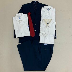 UT221-1 (中古) 栃木県 宇都宮北高校 男子学生服 6点セット /旧制服/L/LL/W82/ブレザー/シャツ/ズボン/ネクタイ/夏冬/制服/卒業生品/中学校