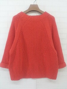 ◇ MOUSSY マウジー 長袖 ニット セーター サイズF レッド レディース P