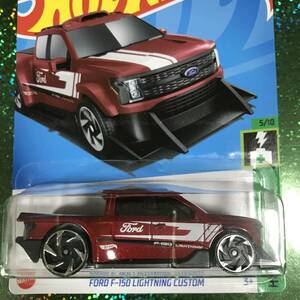 [B-37R] FORD F-150 LIGHTNING CUSTOM, レッド　, ベーシックカー【ホットウィール】